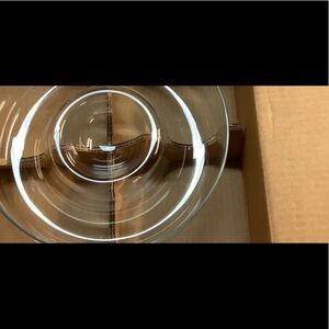 PRINCESS HERITAGE HANDBLOWN CRYSTAL
CHIP AND DIP SET